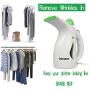 Handheld Travel Iron Steamer Wrinkle Remover for Clothes Garment Fabric Steamer Clean Sterilize with Free Travel Hanger and Soft Fabric 4-in-1 Powerful Iron Steamer Portable, Compact-Travel/Home.