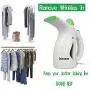 Handheld Travel Iron Steamer Wrinkle Remover for Clothes Garment Fabric Steamer Clean Sterilize with Free Travel Hanger and Soft Fabric 4-in-1 Powerful Iron Steamer Portable, Compact-Travel/Home.