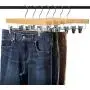 AMKUFO 14 Inch Solid Wooden Pants Hangers with Adjustable Clips 20 Pack Natural Wood Skirt Hangers Trousers Bottom Hangers with Non-Slip Clips and 360° Swivel Hook AMKUFO 14 Inch Solid Wooden Pants Hangers with Adjustable Clips 20 Pack Natural Wood Skirt Hangers Trousers Bottom Hangers with Non-Slip Clips and 360° Swivel Hook