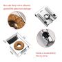 SelfTek 8 Pieces Bathroom Mirror Hanger Clips Set with Screws,Rawl Plugs and Extra Free 8 Pcs Screws
