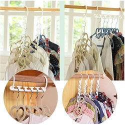 Multifunction 3D Space Saver Wonder Magic Clothes Hanger Rack Clothing Hook Closet Organizer 10pcs