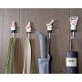 Astra Gourmet Pack of 4 Resin French Chef Figurine Wall Hooks Decorative Cook Wall Mount Rack Hook Hanger(Assorted Style)