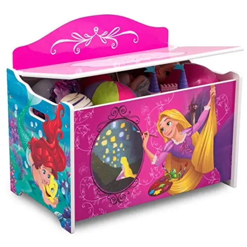 Delta Children Deluxe Toy Box, Disney Princess Delta Children Deluxe Toy Box, Disney Princess