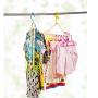 HJYPYJ Magic Hanger,PP Multifunction Folding Hanger,Durable Space-Saving Organizer Hangers, Non-Slip/B / 5 pcs