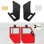 Sunluway for Jeep Wrangler CJ YJ TJ LJ JK JKU and All New JL Door Storage Hanger Rack Bracket Hanging (Pack of 2) Sunluway for Jeep Wrangler CJ YJ TJ LJ JK JKU and All New JL Door Storage Hanger Rack Bracket Hanging (Pack of 2)
