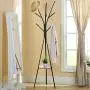 Coat Rack Free Standing Creative Modern Display Hat Display Stand Hall Tree Hat Hanger Garment Storage, Shipped from The US (????Black, ????19.7 x 19.7 x 68.5 inches)
