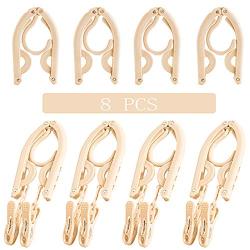 HJYPYJ Magic Hanger,8Pcs Portable Multifunctional Hangers,Non-Slip Folding Hangers,Space Saving Organizer Hanger Durable/Beige / 40x20cm