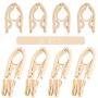 HJYPYJ Magic Hanger,8Pcs Portable Multifunctional Hangers,Non-Slip Folding Hangers,Space Saving Organizer Hanger Durable/Beige / 40x20cm