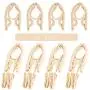 HJYPYJ Magic Hanger,8Pcs Portable Multifunctional Hangers,Non-Slip Folding Hangers,Space Saving Organizer Hanger Durable/Beige / 40x20cm HJYPYJ Magic Hanger,8Pcs Portable Multifunctional Hangers,Non-Slip Folding Hangers,Space Saving Organizer Hanger Durable/Beige / 40x20cm