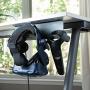 VRGE Universal VR Under Desk Mount Storage Stand - For Oculus Rift, Rift S, Quest, HTC Vive, Vive Pro, Playstation VR, Valve Index and Mixed Reality Headsets