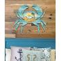 G.DeBrekht Crab Coastal Waves Scenic Sunset Rustic Wooden Door hanger / wall decor #8198511H