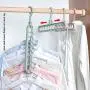 WXR Magic Hangers Space Saving Clothes HangersSmart Closet Space Saver 3 Pack Sturdy Plastic Coat Hanger for Heavy ClothesOrganizer for Closet Wardrobe System (Gray)