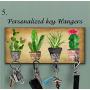 Wooden Cactus key holder for wall, Cactus wall decor, Tropical wall decor, Hook key, Organizer wall key rack, Cactus key storage,Wall Key Rack, Key Hangers, Personalized Gift, Cacti key hanger