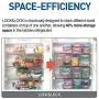LOCK & LOCK Airtight Rectangular Food Storage Container with Divider, Bread Boxes 169.07-oz / 21.13-cup
