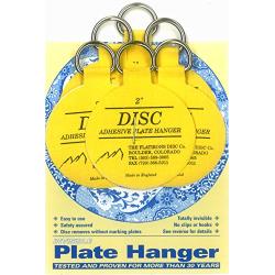 Flatirons Disc Adhesive Plate Hanger Set (6-2 Inch Hangers)