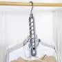 Powerfulline Durable Space Saving Clothes Towel Hook Hanger Closet Organizer Storage Rack Non-Slip Hangers Grey Powerfulline Durable Space Saving Clothes Towel Hook Hanger Closet Organizer Storage Rack Non-Slip Hangers Grey