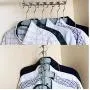 10pc Folding Shirts Coat Clothes Hanger Holders Save Space Non-Slip Clothing Organizer 6 Hole Iron Drying Drying Storage Rack 10pc Folding Shirts Coat Clothes Hanger Holders Save Space Non-Slip Clothing Organizer 6 Hole Iron Drying Drying Storage Rack