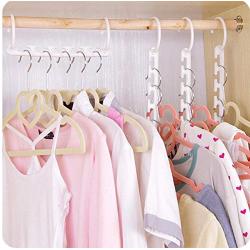 10PC Clothes Hanger Pants Skirt Adjustable Pinch Grip Save Space Clothing Organizer Cabide Clothes Hanger Hook Home Tools Decoration