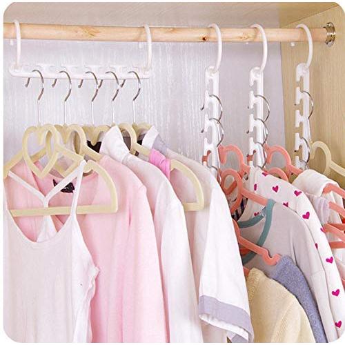 10PC Clothes Hanger Pants Skirt Adjustable Pinch Grip Save Space Clothing Organizer Cabide Clothes Hanger Hook Home Tools Decoration