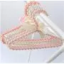 10pcs 20cm Children Pearl Hanger Fashion Dog Hangers for Clothes Pegs Baby Pearl Plastic Pet Hangers Random Color