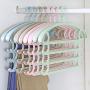 HJYPYJ Magic Hanger,Multi-Layer Storage Magical Hangers,Non-Slip Durable Pp Trouser Hangers,Space-Saving Organizer Hangers,Load 1Kg Both Sides of The Hook/Pink / 3 pcs
