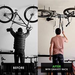 Zero Gravity Racks Zero Gravity Bike Rack - Solid Wall Mounted Bike Storage Rack for Home or Garage - Patented Bike Holder/Bicycle Hanger System (Powder Coat Finish)