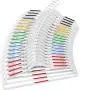 Vremi Clothes Hangers 20 Pack - Non Slip Ultra Slim Plastic Hanger Set with Secure Grip Strips and Durable Chrome Metal Hooks - Gray and Multi Color Vremi Clothes Hangers 20 Pack - Non Slip Ultra Slim Plastic Hanger Set with Secure Grip Strips and Durable Chrome Metal Hooks - Gray and Multi Color