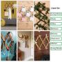BUZIFU Coat Rack Shelf Expandable Accordion Wooden Clothes Hat Hanger Wall Mounted Coat Rack with 10 Peg Hooks Folding Wooden Hook Rack for Hallway Bathroom Living Room Kitchen, Rustic Walnut Color