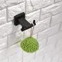 TNOMS Robe Hook Bathroom Square Hook Hand Towel Bath Coat Key Hanger Kitchen Cabinet Closet Hook and Shirt Holder Black Finish, Wall Mounted, GZQ6001BK TNOMS Robe Hook Bathroom Square Hook Hand Towel Bath Coat Key Hanger Kitchen Cabinet Closet Hook and Shirt Holder Black Finish, Wall Mounted, GZQ6001BK