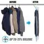 MRS BAG Hanging Vacuum Storage Bags 6 Pack (3Jumbo(57x27.6) + 3Short(41.3x27.6)) Space Saver Bag Dress Cover with Hook for Coats, Jackets, Clothes & Closet Storage - Hand Pump Included MRS BAG Hanging Vacuum Storage Bags 6 Pack (3Jumbo(57x27.6) + 3Short(41.3x27.6)) Space Saver Bag Dress Cover with Hook for Coats, Jackets, Clothes & Closet Storage - Hand Pump Included