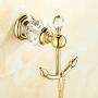 OWOFAN Towel Hook Clothes Rack Hanger Wall Hooks Kitchen Bathroom Luxury Accessories, Gold HK-25