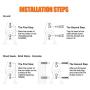 WOLFWILL 8 Pack Heavy Duty Garage Storage Utility Double Hooks - Anti-Slip Coating Wall Mount Hanger & Organizer with Screws