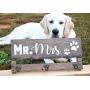 Key & Leash Holder - Mr Mrs Coat Rack - Mr Mrs Key Hanger Leash Hanger - Dog Lovers Gift - Key and Leach Hook - Key and Leash Hanger