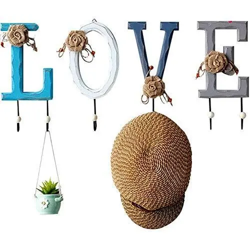 Cxjff Wall Mounted Coat Rack Clothes Hat Hanger Holder Hooks Wood, 2 Colors, 2 Styles Available (Color : A, Size : 1 Piece)