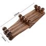 Wooden Expandable Coat Rack,Wall Mounted Hanging Hat/Scarf/Jewelry Hanger for Entrance,Bedroom,Living Room,Utility Hooks Home Decor 10 Hook/Set