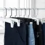 Iddefee Clothes Hanger Pack of 12 Simple Plastic Pants Hangers with Clips Jeans Skirt Hanger Clip Black Pants Hangers (Color : Black, Size : 3116cm) Iddefee Clothes Hanger Pack of 12 Simple Plastic Pants Hangers with Clips Jeans Skirt Hanger Clip Black Pants Hangers (Color : Black, Size : 3116cm)