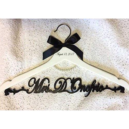 Wedding hanger, Bride pearl hanger, bride hanger, Personalized Hanger, Custom hanger, wedding gown hanger, wedding dress hanger