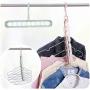 10pcs Random Color Home Storage Organization Clothes Hanger Drying Rack Plastic Scarf Clothes Hangers Storage Racks Wardrobe Storage Hanger