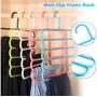 10PC Random Color Pants Hangers Holders Multifunction Trousers Hanger Rack Clothes Hanger Tie Scarfs Belt Towel Non-Slip Magic Hanger Decoration