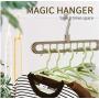 Multi-Function Nine-Hole Hanger Space Saving Folding Magic Clothes Hanger Drying Closet Home Bedroom Storage Holder Hanger 10pcs Random Color