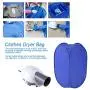 Greensen Portable Clothes Dryer, Mini Folding Ventless Electric Air Clothes Dryer Bag Fast Drying Machine with Heater 110V (Hangers & Brackets Included)- Blue Greensen Portable Clothes Dryer, Mini Folding Ventless Electric Air Clothes Dryer Bag Fast Drying Machine with Heater 110V (Hangers & Brackets Included)- Blue