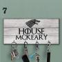 Personalized gray Key Hanger for wall Game of thrones key holder Custom key rack Wolf stark key holder Key organizer Anniversary Gift Fan the game of thrones Wedding surprise House stark key holder