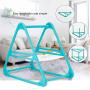 Clothes Hangers Storage Stacker Rack Holder Organizer(Green)