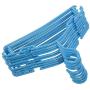 KYCPTNFJ Multi-Functional Portable Clothes Hangers 10 Pieces Clothes Hangers Blue