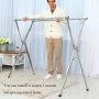 HYNAWIN Stainless Steel Laundry Drying Rack Heavy Duty Collapsible Folding Clothes Drying Rack