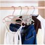 New Kids Clothes Hangers 10Pcs Random Color Outdoor Clothes Drying Rack Children Non-Slip Plastic Baby Trousers Rack Garment Coat Hangers