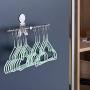 Amytalk Clothes Hangers Storage Stacker Rack Holder Organizer, Wall Mounted, Adhesive or Drilling Installation, 304 Stainless Steel (1 Layer)