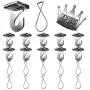 SEEMEY-Drop-Ceiling-Hooks Clip-Hooks-Suspended-Ceiling-Tile-Hooks T-Bar-Ceiling-Hooks Ceiling-Hooks-for- -Offices-Schools-Classroom-Wedding-Decorations-Hanging-Plants-Projection-Screen Metal Silver SEEMEY-Drop-Ceiling-Hooks Clip-Hooks-Suspended-Ceiling-Tile-Hooks T-Bar-Ceiling-Hooks Ceiling-Hooks-for- -Offices-Schools-Classroom-Wedding-Decorations-Hanging-Plants-Projection-Screen Metal Silver