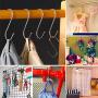 S Shaped Hooks, Metown, Heavy Duty Stainless Steel S Hooks, Hangers Hanging Hooks for Hanging Pots and Pans,Towels,Clothes,Plants in Home Kitchen Bathroom Bedroom Garden Work Shop (3.54in, 24)