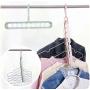 Home Storage Organization Clothes Hanger Drying Rack Plastic Scarf Clothes Hangers Storage Racks Wardrobe Storage Hanger 10pcs Random Color